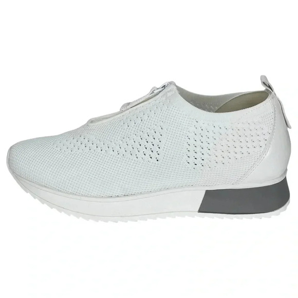 Anne Klein Terri White Knit Hidden Heels Womens Sneakers Size 8.5M - Picture 2 of 15